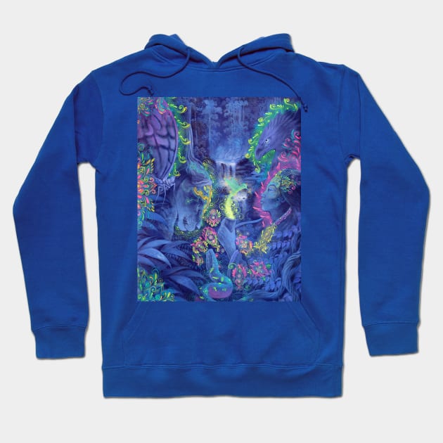 Medicine Magic Ayahuasca Vision Hoodie by aya_artwork